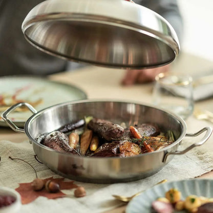 Original-Profi Collection® Serving Pan with Novogrill® and High Dome Lid